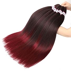 Pre Stretched Braiding Hair 8 Packs - 18 Inch Ombre Braiding Hair,Two Tone Yaki Texture Prestretched Crochet Braids Hair,Professional Synthetic Hair Extension Itch Free Hot Water Setting(18T1B/Bug)