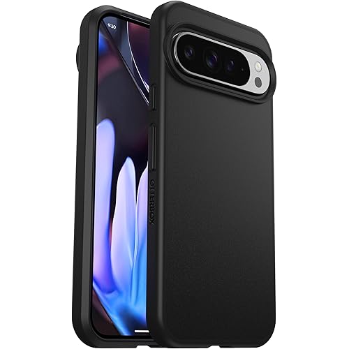 OtterBox Google Pixel 9 Pro XL React Series Case - Black, Ultra-Thin, Pocket-Friendly, Raised Edges Protect Camera & Screen, Wireless Charging Compatible (Ships in Polybag)