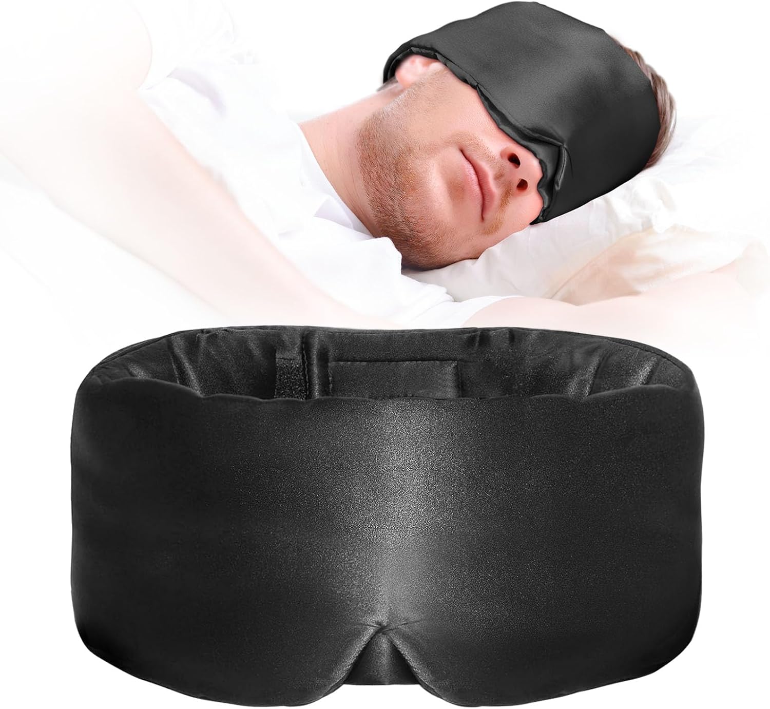 Sleep Mask, Eye Mask Weighted Light Blocking Eye Cover, Travel Mask