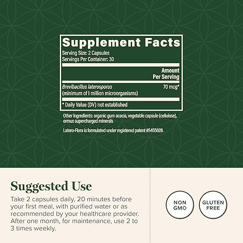 Miniatura 3 de Latero-Flora Probiótico 60 unidades por Global Healing Center