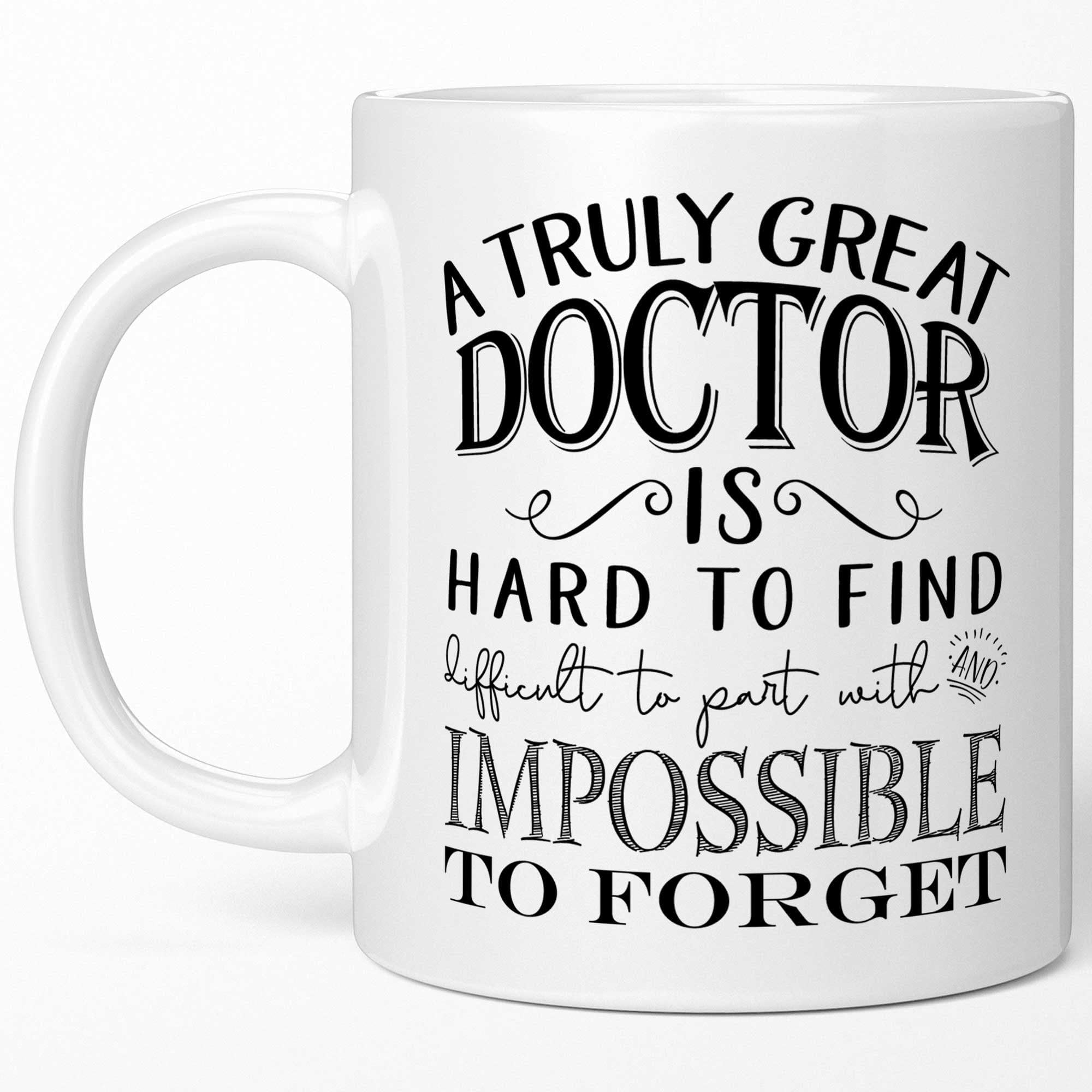 Sweet & Salty Doctor Mugs - A Truly Great Doctor is Hard to Find - Retirement Gifts for Doctors, Unique Gifts for Doctors Day, Retired Doctor Appreciation Gifts for Men Women 11oz, White