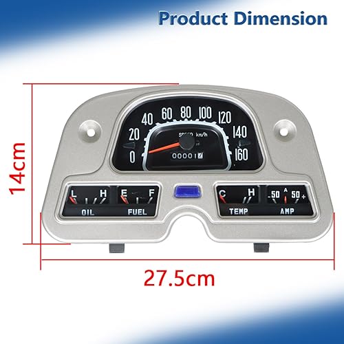 Miniatura 5 de Reemplazo del clúster de medidor para Land Cruiser FJ40 FJ45 BJ40 1975-1980 Reemplazo para 83100-60180 8310060180
