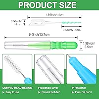 Vista 2 de Patelai 350 piezas de cepillo interdental, hilo dental, herramienta de limpieza de dientes, palillo de dientes, cabezal de hilo dental, hilo dental