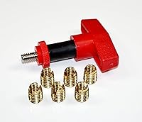 Vista 3 de El kit de reparación de inserción de latón de repuesto de carenado de parabrisas Batwing con herramienta de instalación es compatible