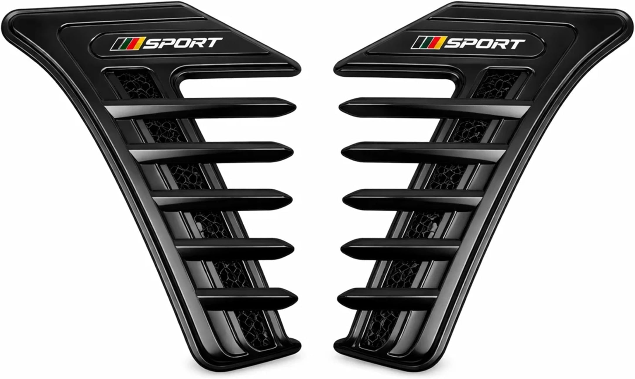 2 Pcs Car Air Flow Intake Decorative Side Vent for Civic 2026 Year Onwards All Models Car Side Vent Hood Cover Shark Gills Side Wing Outlet Cover for All Cars (Black)