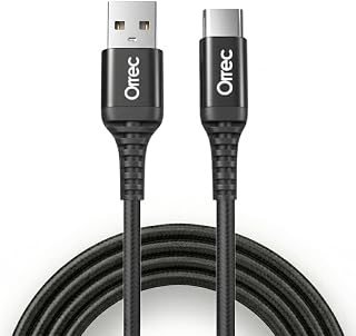 Braided USB-A to USB-C Cable 2m, 60W Fast Charging – USB 2.0 Data Sync, 480Mbps Transfer Speed, Durable Type-A to C Charger Cord