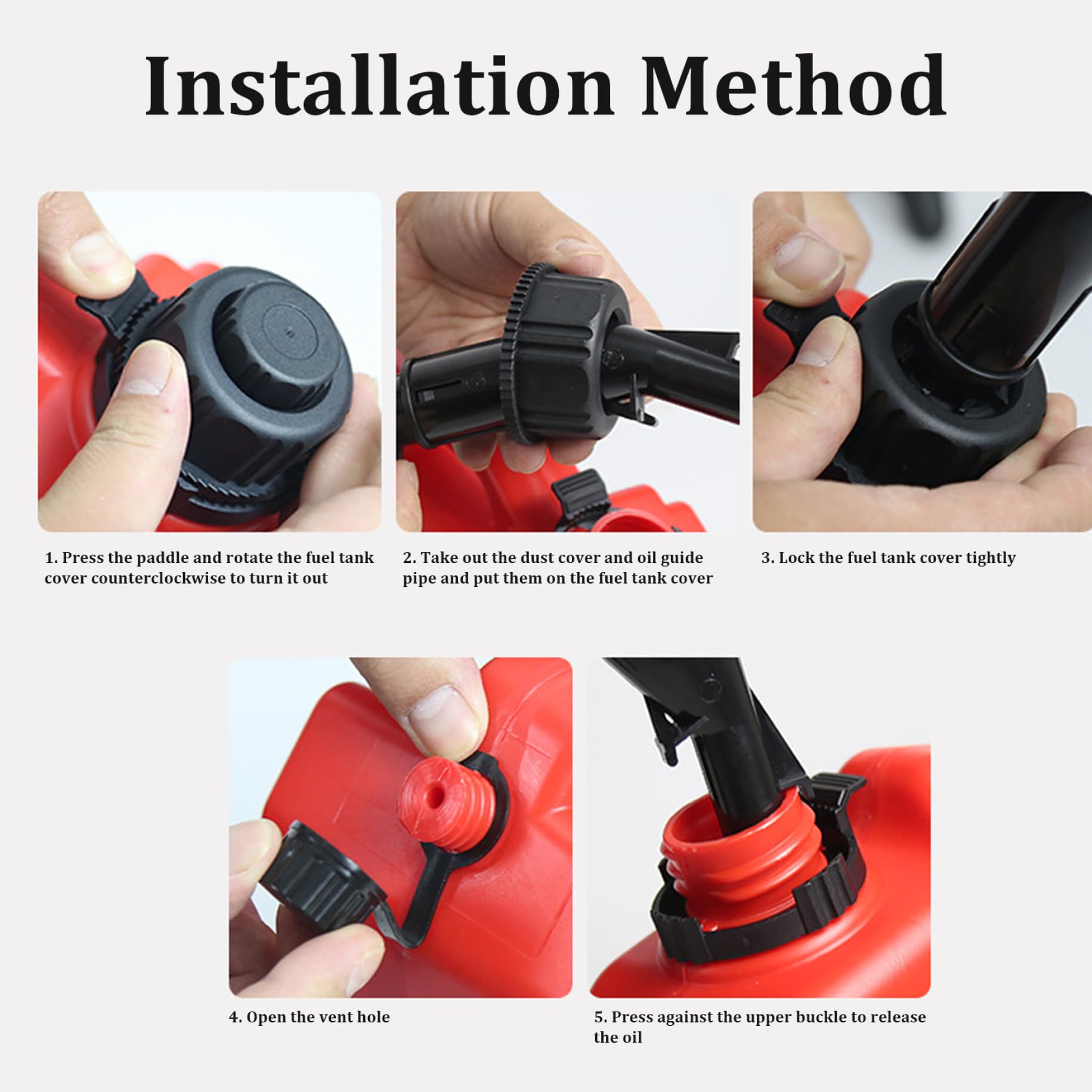 Tanica per carburante - Contenitore per carburante in HDPE per carichi pesanti autobloccante da 10 litri
