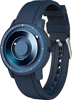EUTOUR Relojes para Hombre de Bolas Magnéticas, Espejo Esfera de 40mm, 5ATM Impermeable, Reloj Analógico de Cuarzo con C...