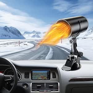 Car Heater, Portable 12V 150W Plug-in with Heating & Cooling, Windshield Defroster