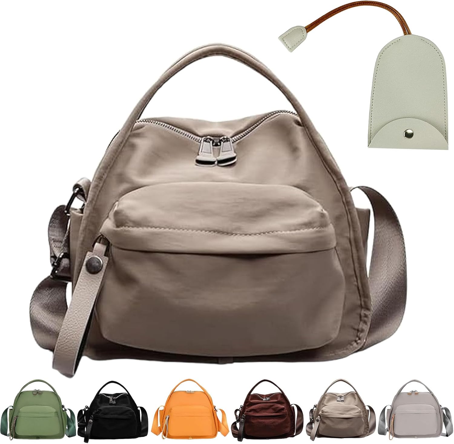 Shoulder Bag, Crossbody Shoulder Bag, Lightweight Large Capacity Nylon Zipper Handbag