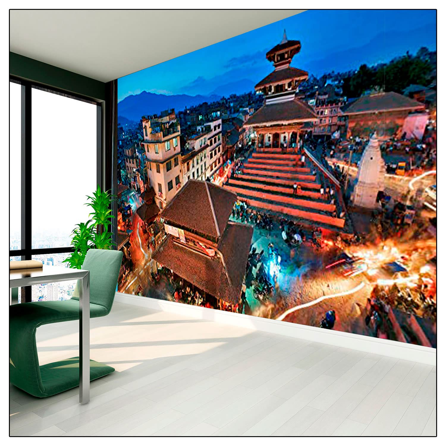 Kayra Decor Newyork Midtown 3D Wallpaper Print Decal Deco Indoor Wall Mural for Living Room, Bedroom (Ruby Paper, Height 60" x Width 84") (B073XSRQ1C) Amazon Price History, Amazon Price Tracker