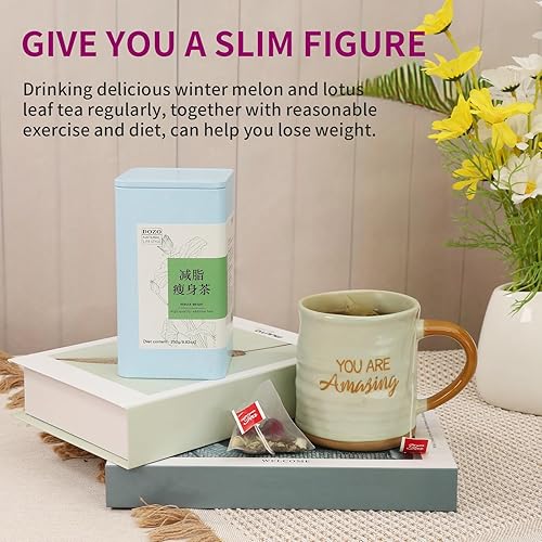Miniatura 3 de DOZO Jian Zhi Shou Shen Tea Winter Melon Lotus Leaf Tea 8.8oz250g (40bolsas) Rose Buds Cassia Seeds Combinación Salud Té de hierbas sin añadir azúcar