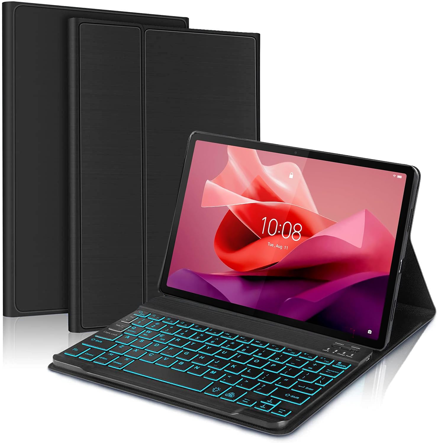 ProElite Keyboard case for Lenovo Tab P12 12.7 inch, Magnetic Detachable Wireless Bluetooth Keyboard Built-in 7-Colors Backlit, Black (B0D8Q4Z2SD) Amazon Price History, Amazon Price Tracker