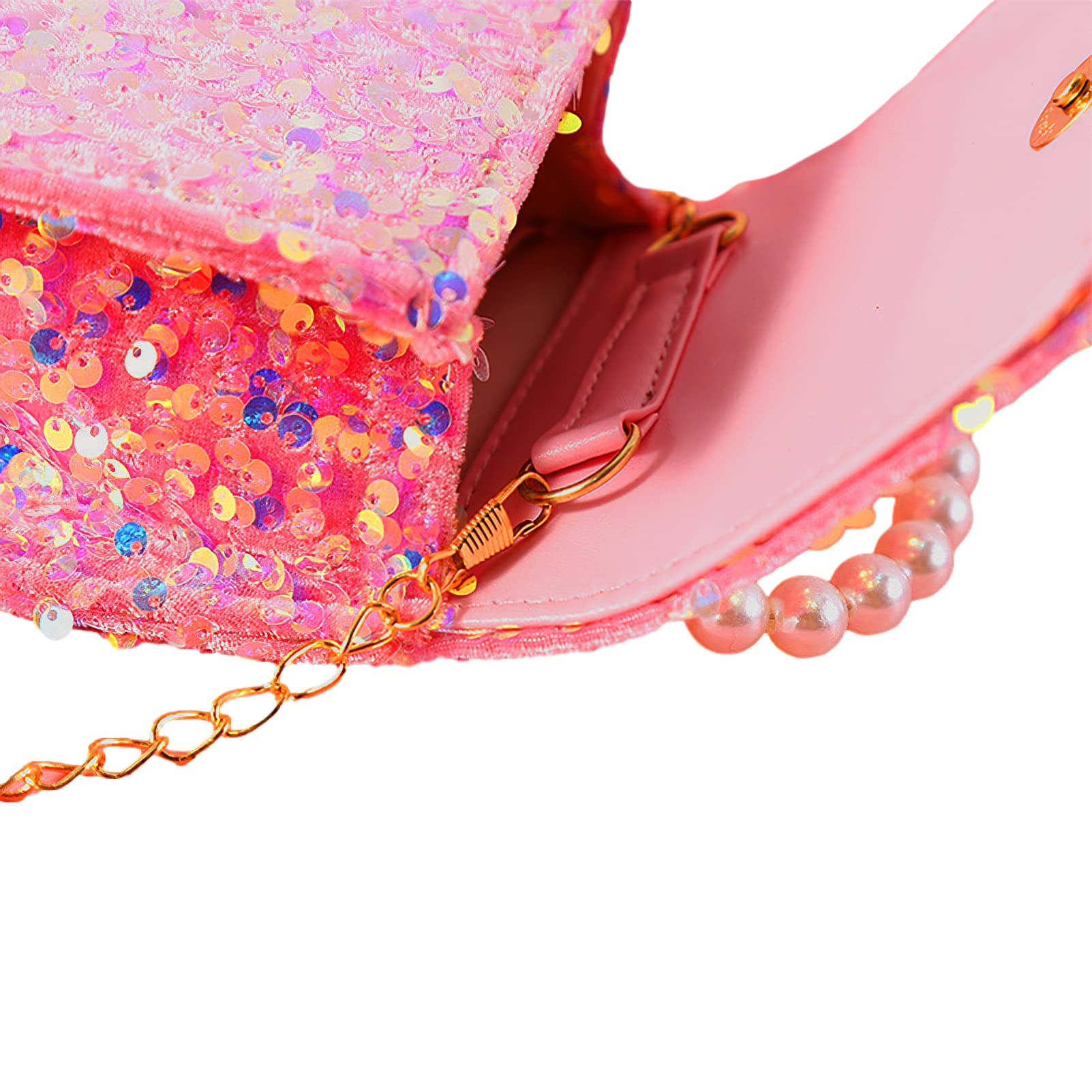 Bowknot Geldbörse für Kleine Mädchen Mikrofaser Umhängetasche Pailletten Crossbody-Tasche Glitter Wallet Perle Handtasche für Kinder