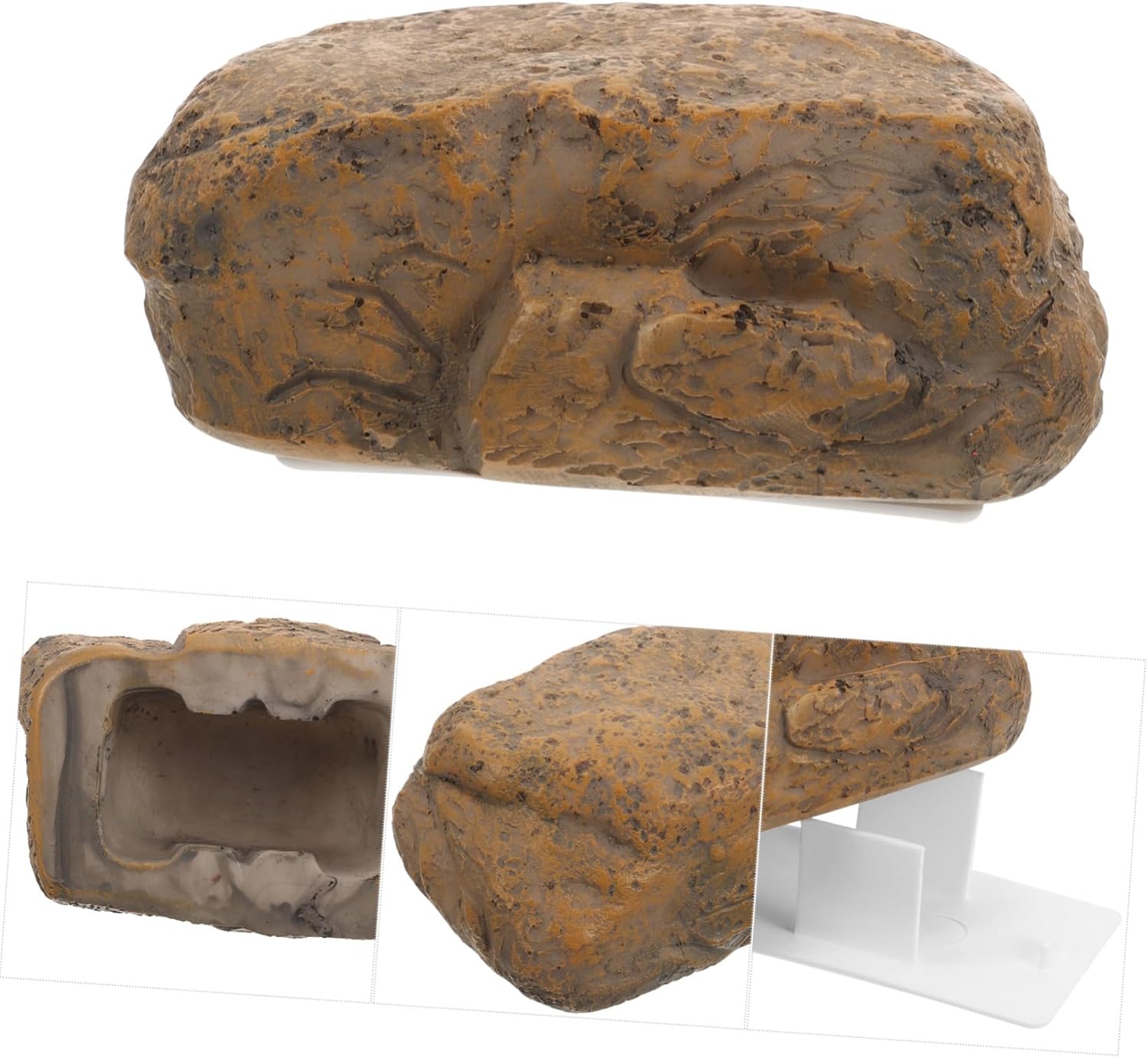Angoily 5pcs Outdoor Garden Decor Hidden Key Hider Storage Box Realistic Stone Key Holder
