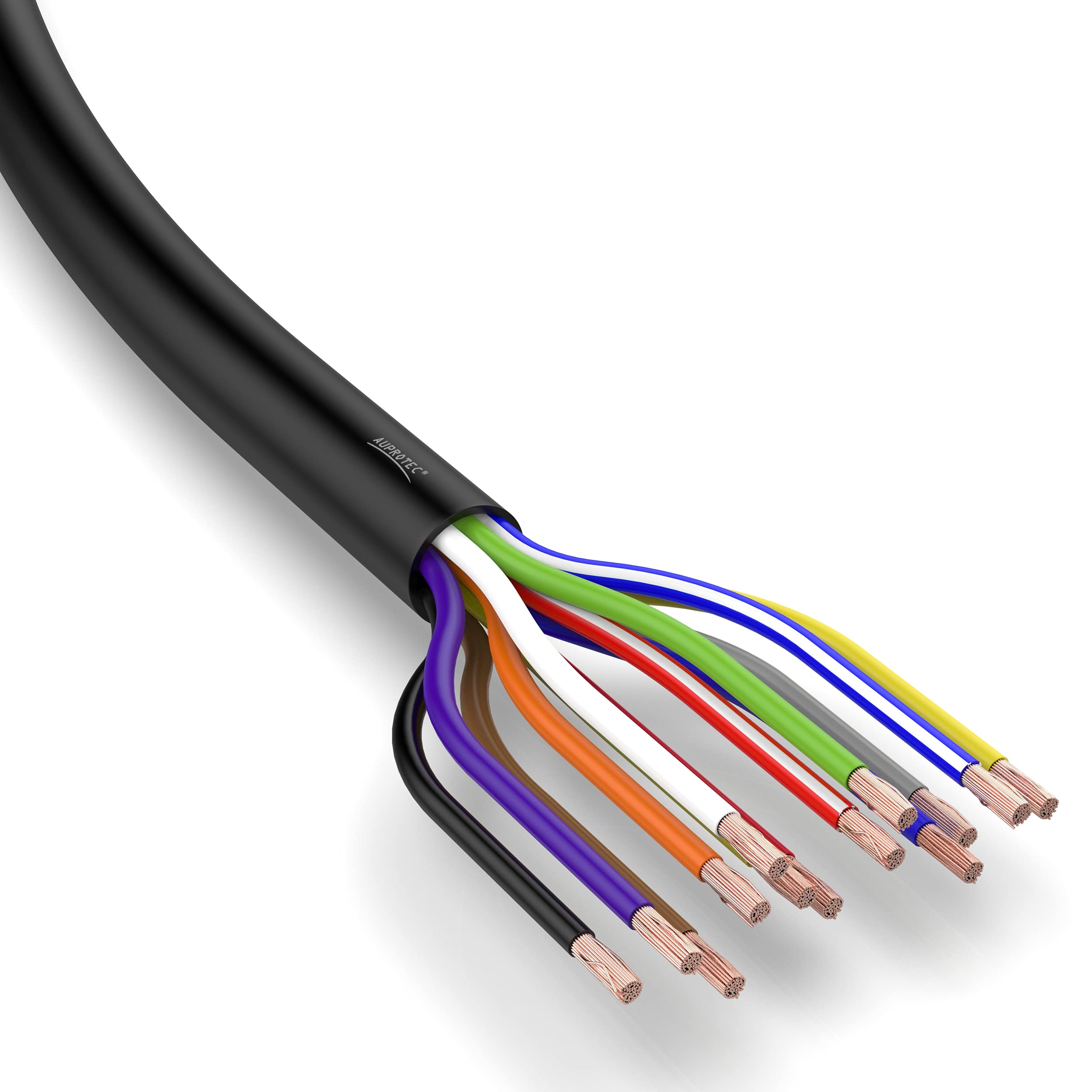 FLRYY Cavo Piatto Auto 3x0,75mm² – 5m, 3 Pin Per Rimorchio E Impianti Elettrici Fino A 500V