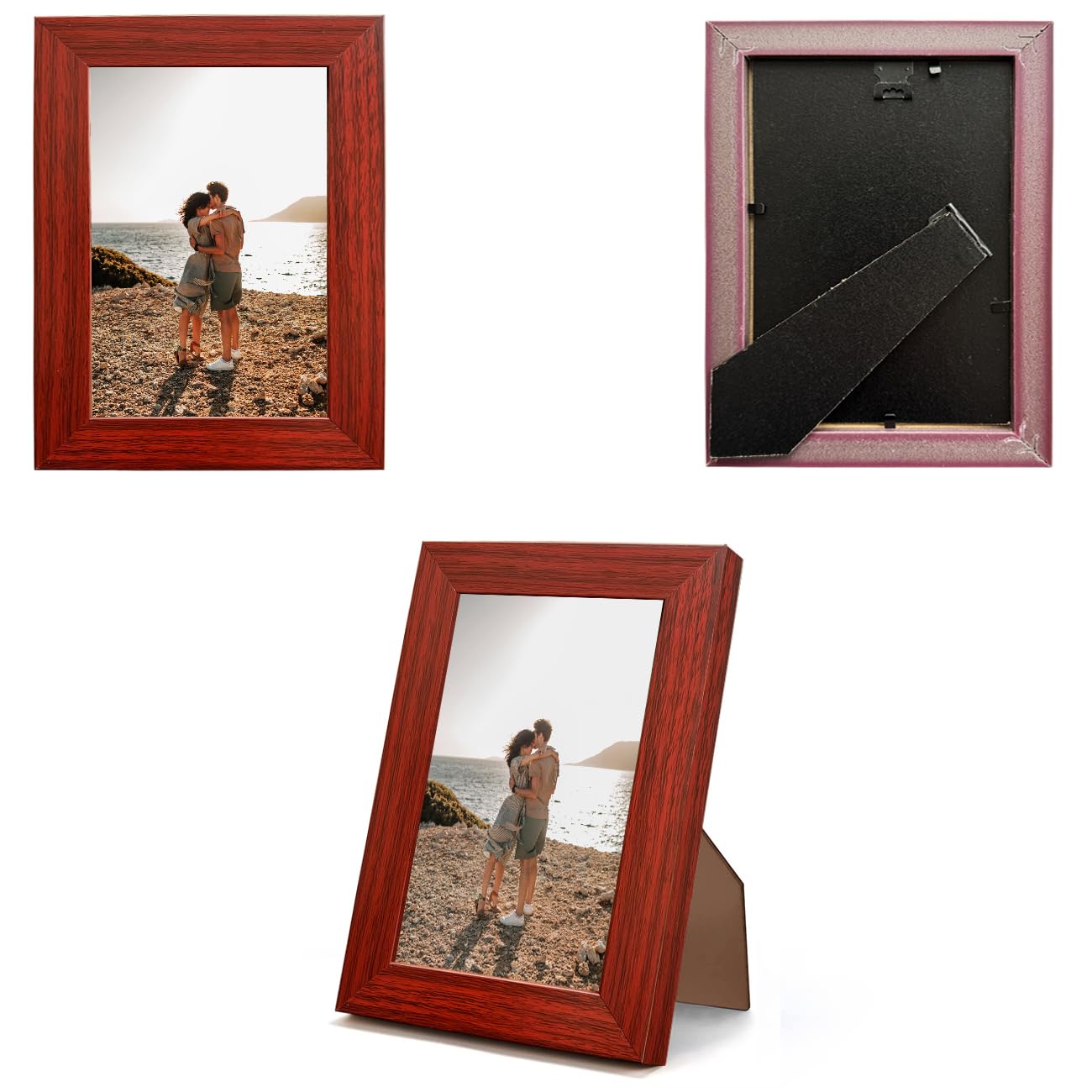 Art Street Customized Table Photo Frame With Photo Upload, Birthday, Anniversary Gift for Husband, Couple, Brother, Sister, Parrents (6x8 Inch, Brown) - Image 5 thumbnail