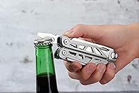 Vista 5 de GODWHIP, Multiherramienta, multiherramienta para hombres, multiherramientas de 17 herramientas, alicates multiherramienta, alicates de acero