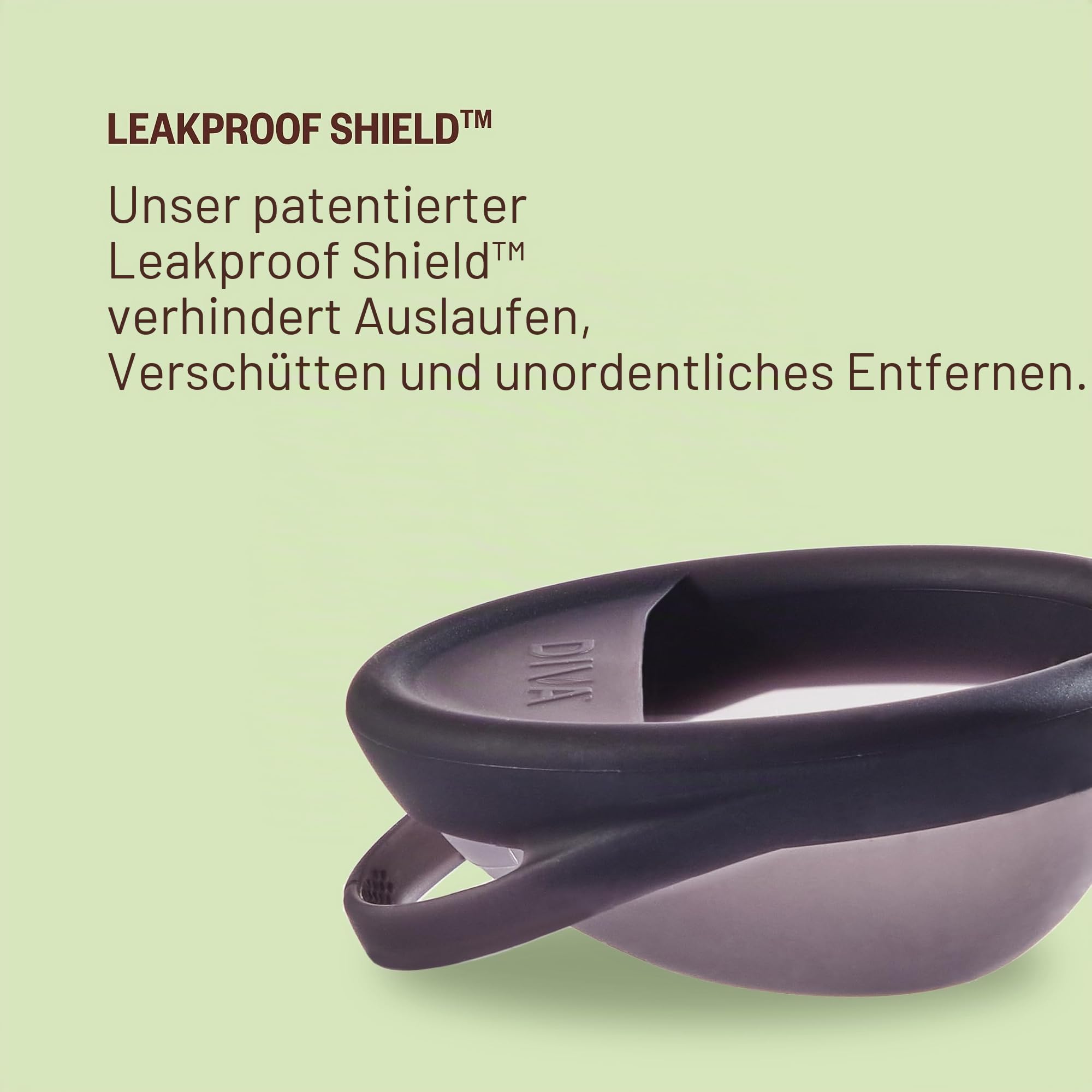 Diva Disc von DivaCup – Einheitsgröße – 12 Stunden Schutz – medizinisches Silikon – sichere Menstruationsalternative – hält 7 Tampons Durchfluss (36 ml)