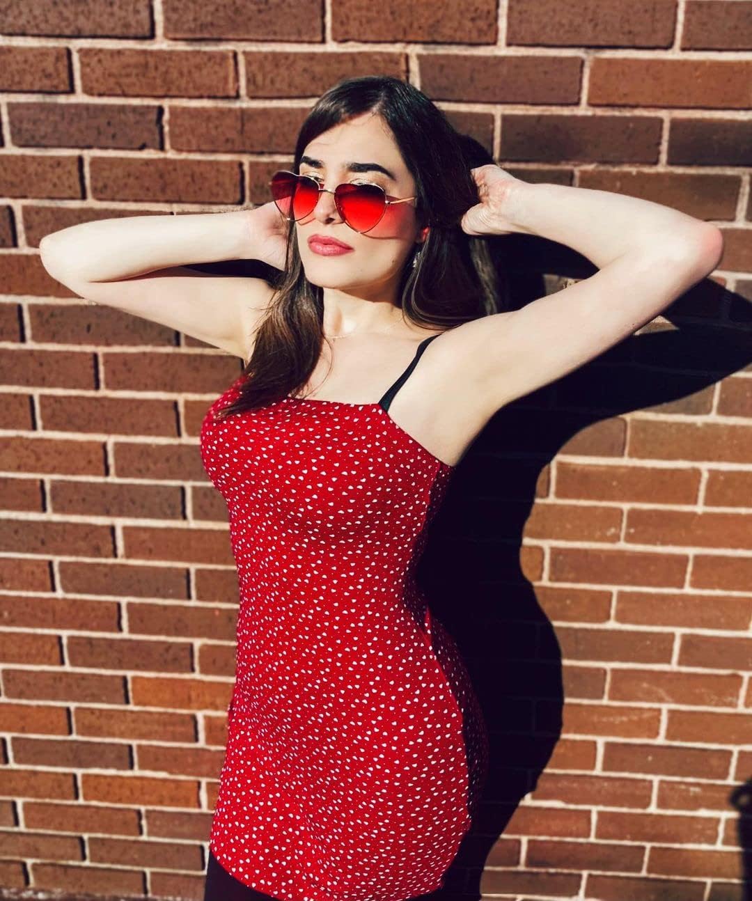 JOVAKIT Polarized Heart Sunglasses for Women Fashion Lovely Style Metal Frame UV400 Protection Lens - Image 6