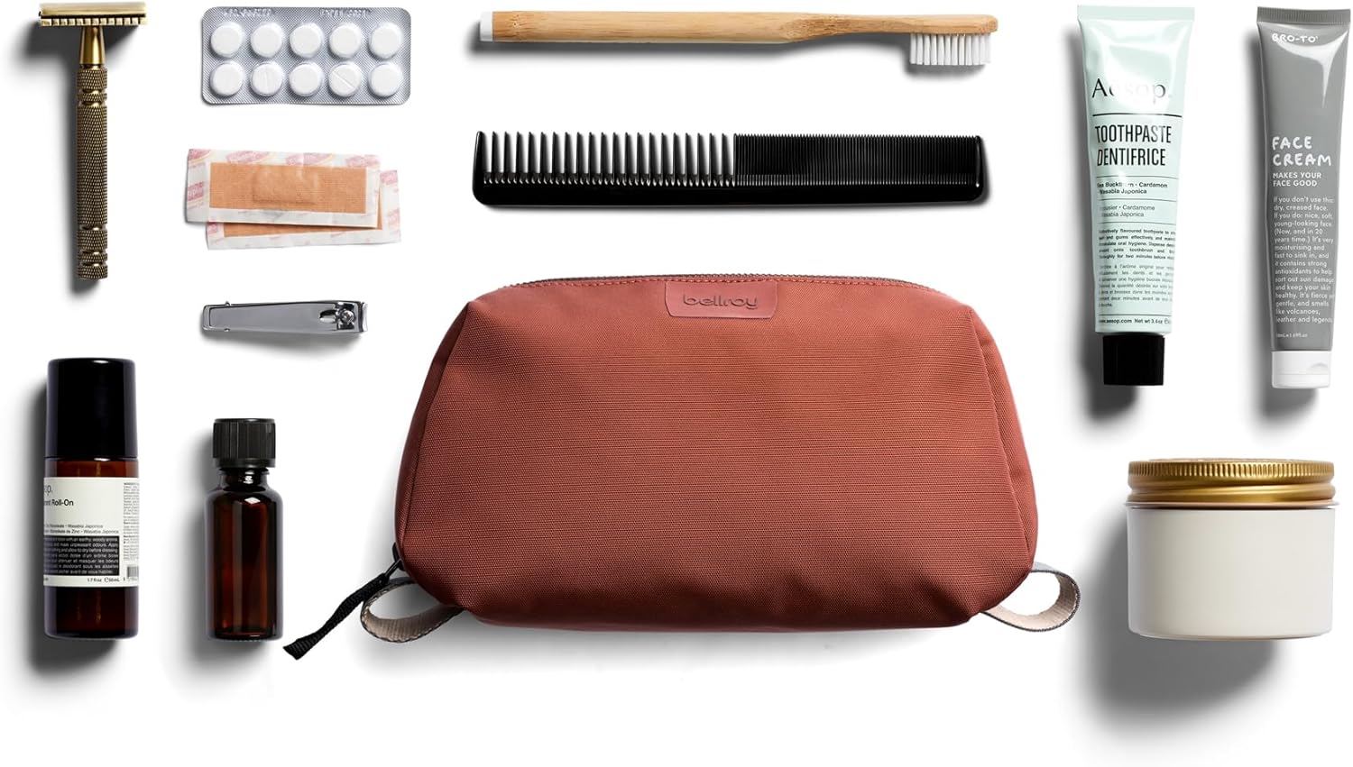 Bellroy Toiletry Kit (Unisex Toiletry Bag, Zipper Closure, Water-Resistant Lining, Toothbrush Sleeve with Magnetic Closure, Internal Mesh Pocket Organization) -Bronze - Image 7