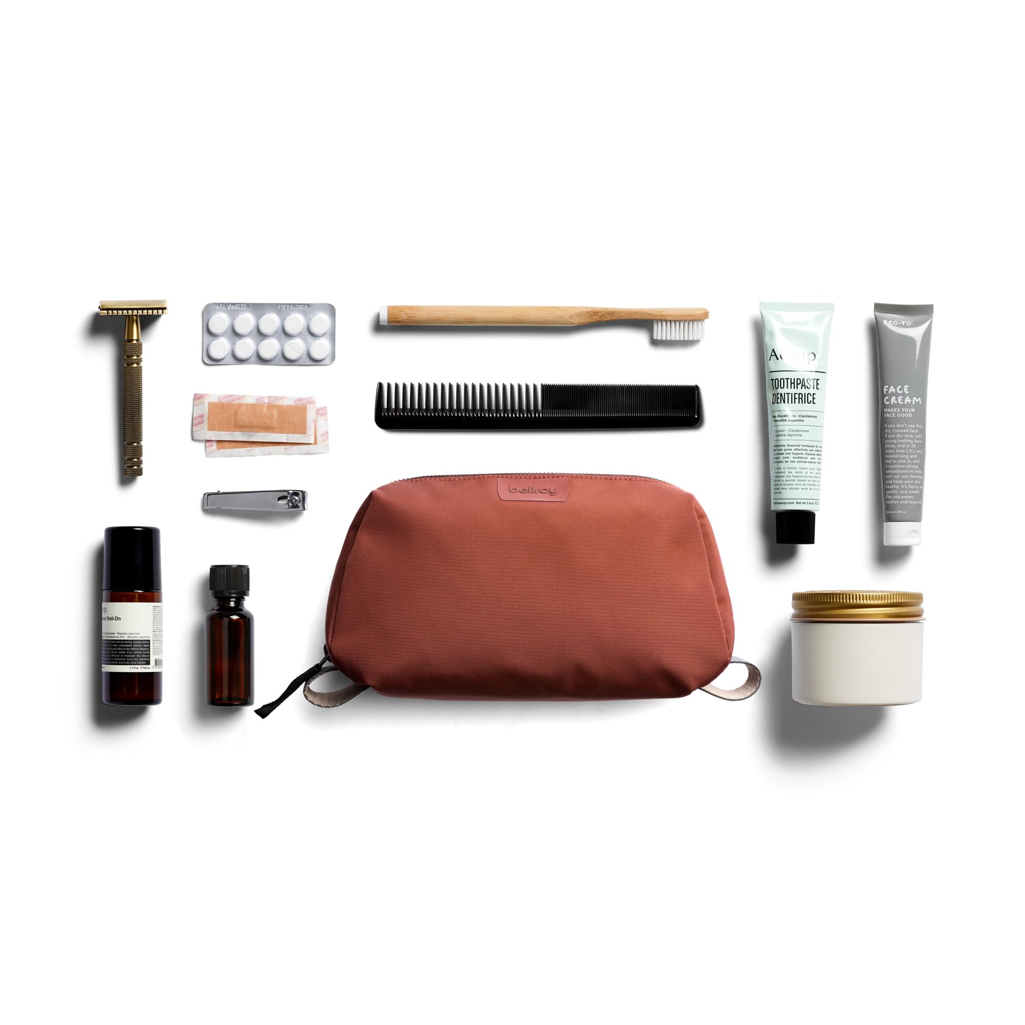 Bellroy Dopp Kit, neceser de tejido impermeable para viaje (cosméticos, perfume, kit de afeitado, peine, cepillo de dientes)