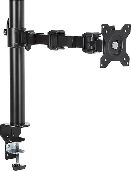 Amazon Basics Supporto per Singolo Monitor Nero