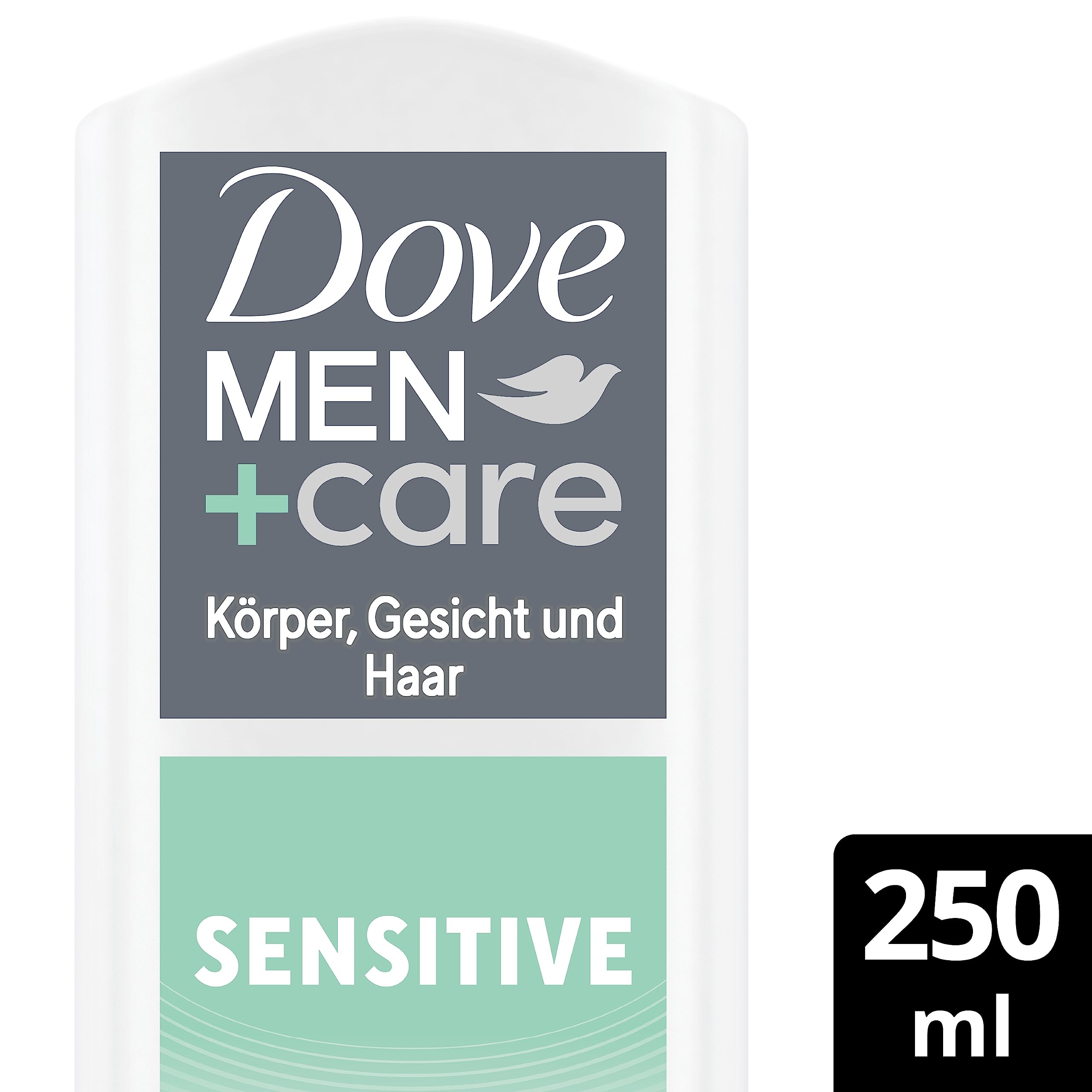 Dove Men+Care żel pod prysznic 3 w 1 Sensitive żel pod prysznic do ciała, twarzy i włosów do skóry wrażliwej, 250 ml