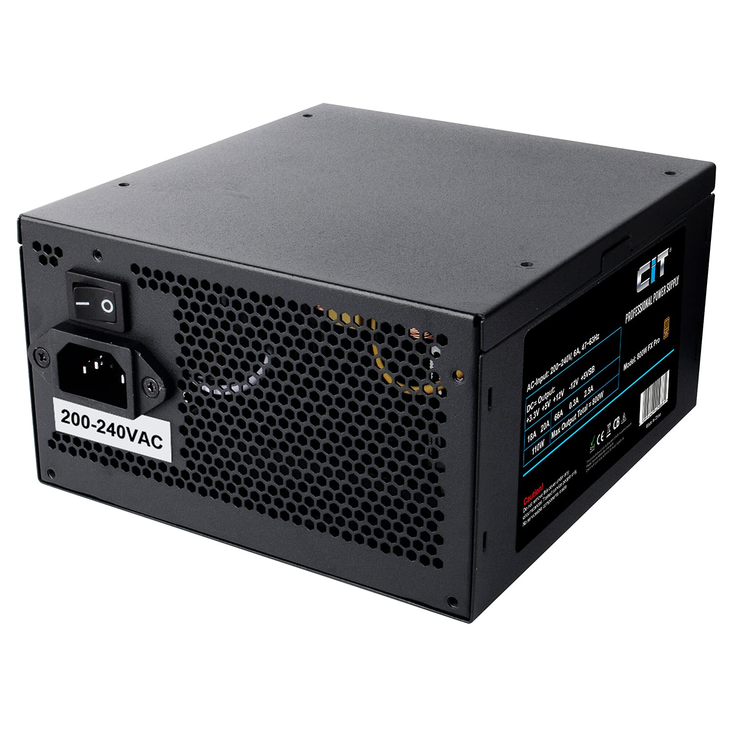 CiT FX Pro 800W Power Supply - Black -2