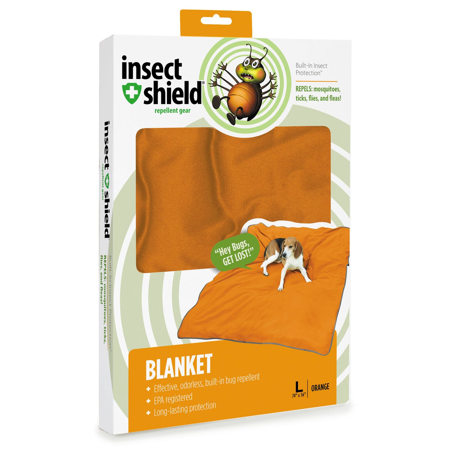 Insect Shield Insect Repellant Dog Blanket for Protecting Dogs from Fleas, Ticks, Mosquitoes & More