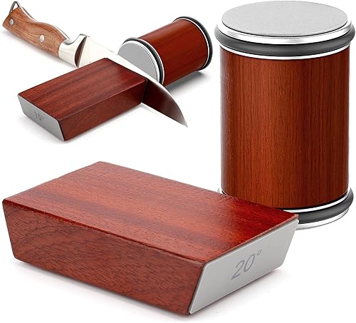 Afilador de cuchillos rodantes para bordes afilados, kit de herramientas de afilado de cuchillos de cocina fácil para acero de cualquier dureza,