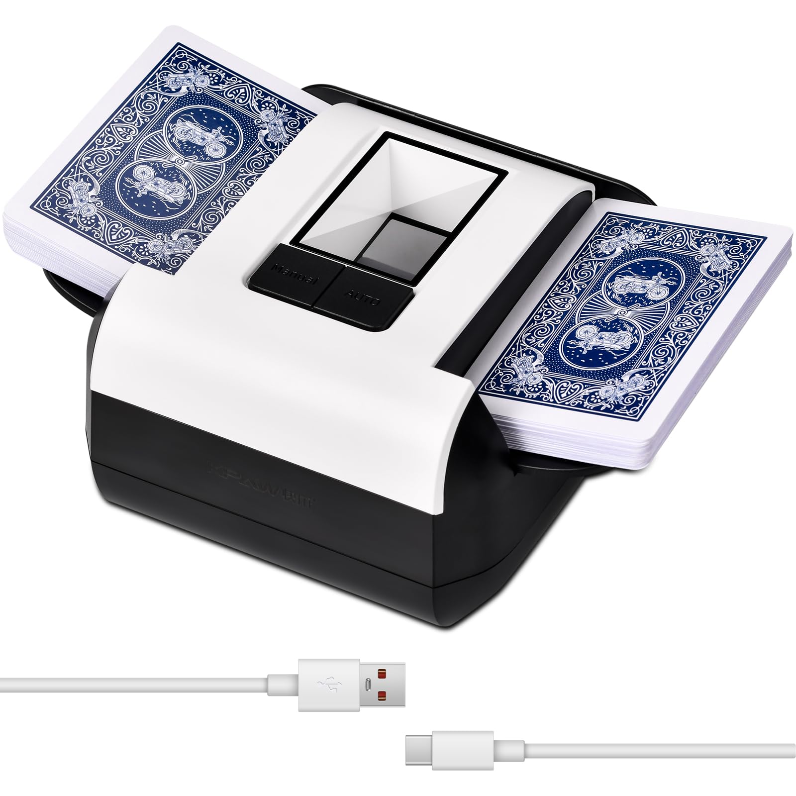 Mélangeur De Cartes Automatique à Manivelle - Pour 2 Jeux De Poker Et Cartes Standard