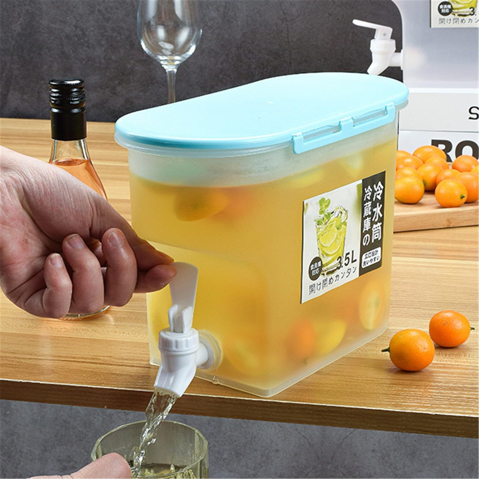 Dispenser Birra E Vino A Forma Di Globo 3,5L – Contenitore Con Camera Di Ghiaccio - 2
