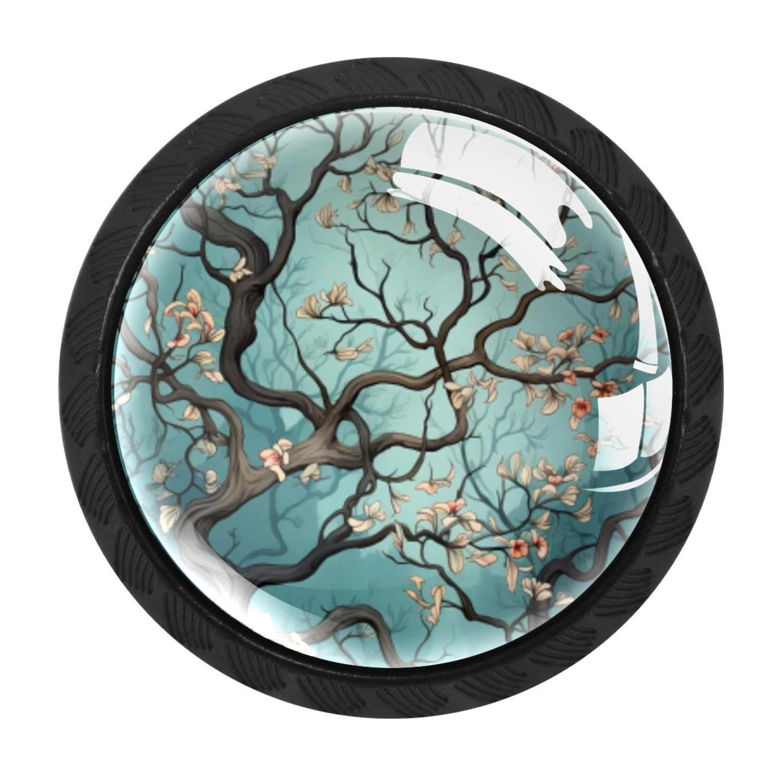 CHENZZZZ 4 Pack Tree Kitchen Cabinet Knobs Drawer Knobs Door Dresser Handles for Personalized Gifts Great for Any Occasion