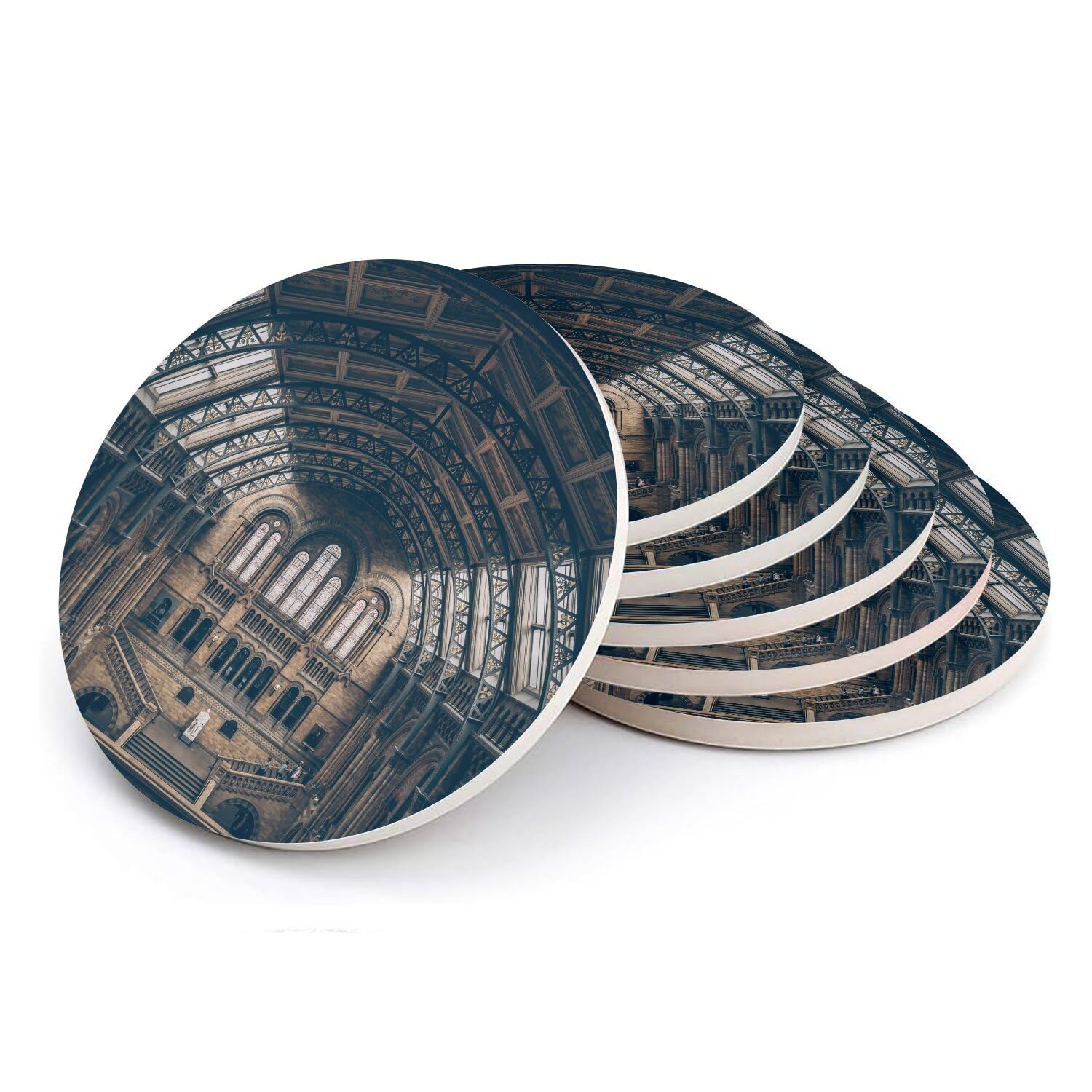 Sous-verre ronds en céramique coffret cadeau souvenir de Londres