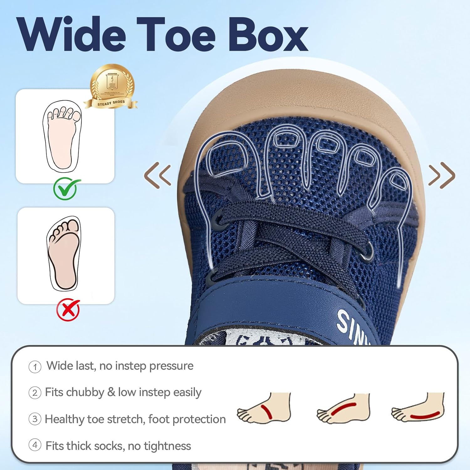 Toddler Shoes Boys Girls Infant Sneakers Baby Crib First Walker Lightweight Breathable Mesh Sneakers with Non-Slip Sole & Wide Toe Box Shoes
