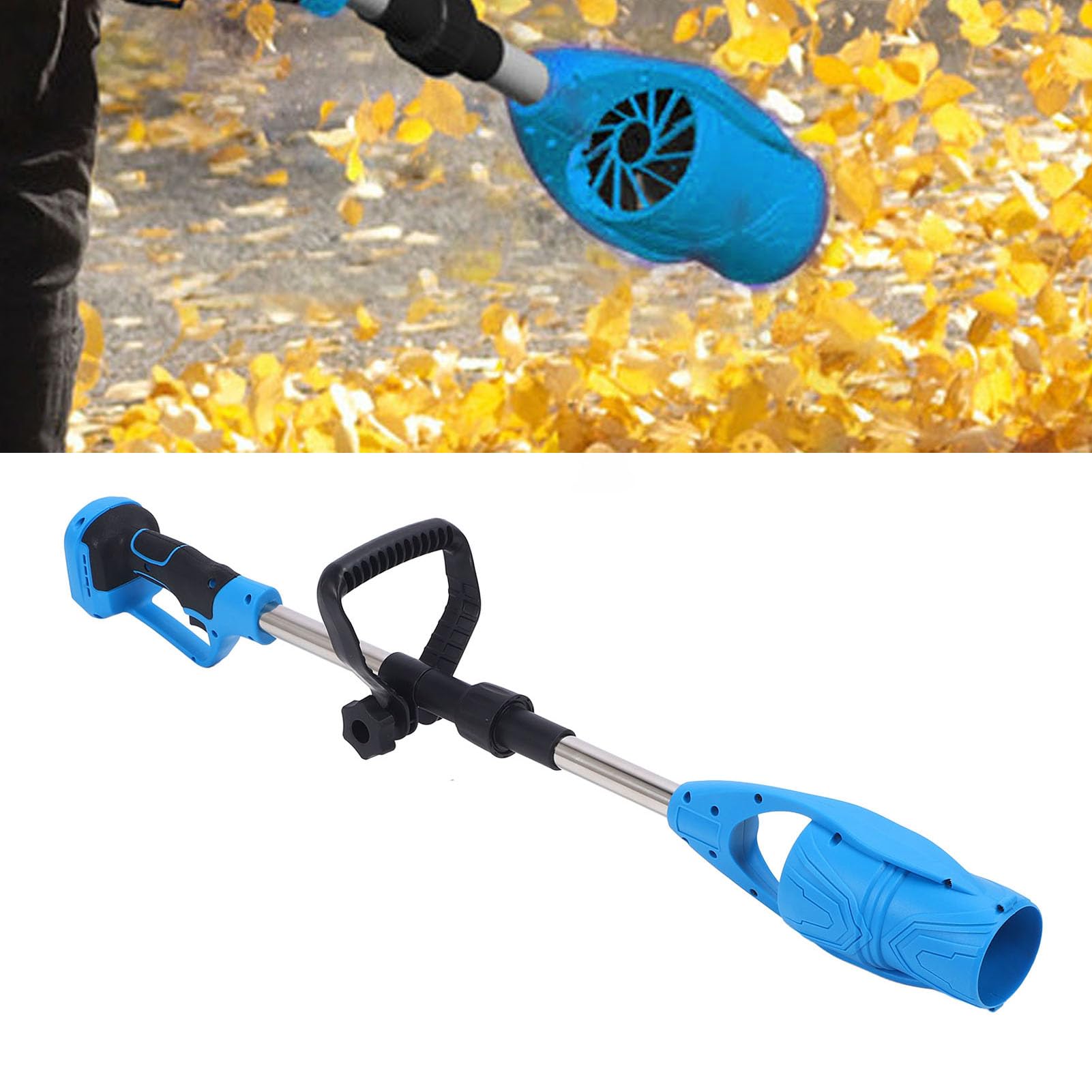 Soplador de Hojas Inalámbrico 520CFM 150MPH, Regulación de Velocidad Continua, Batería Plegable Alimentada con Batería de 21V para BL1830 BL1860, Soplador Silencioso de Alto CFM para