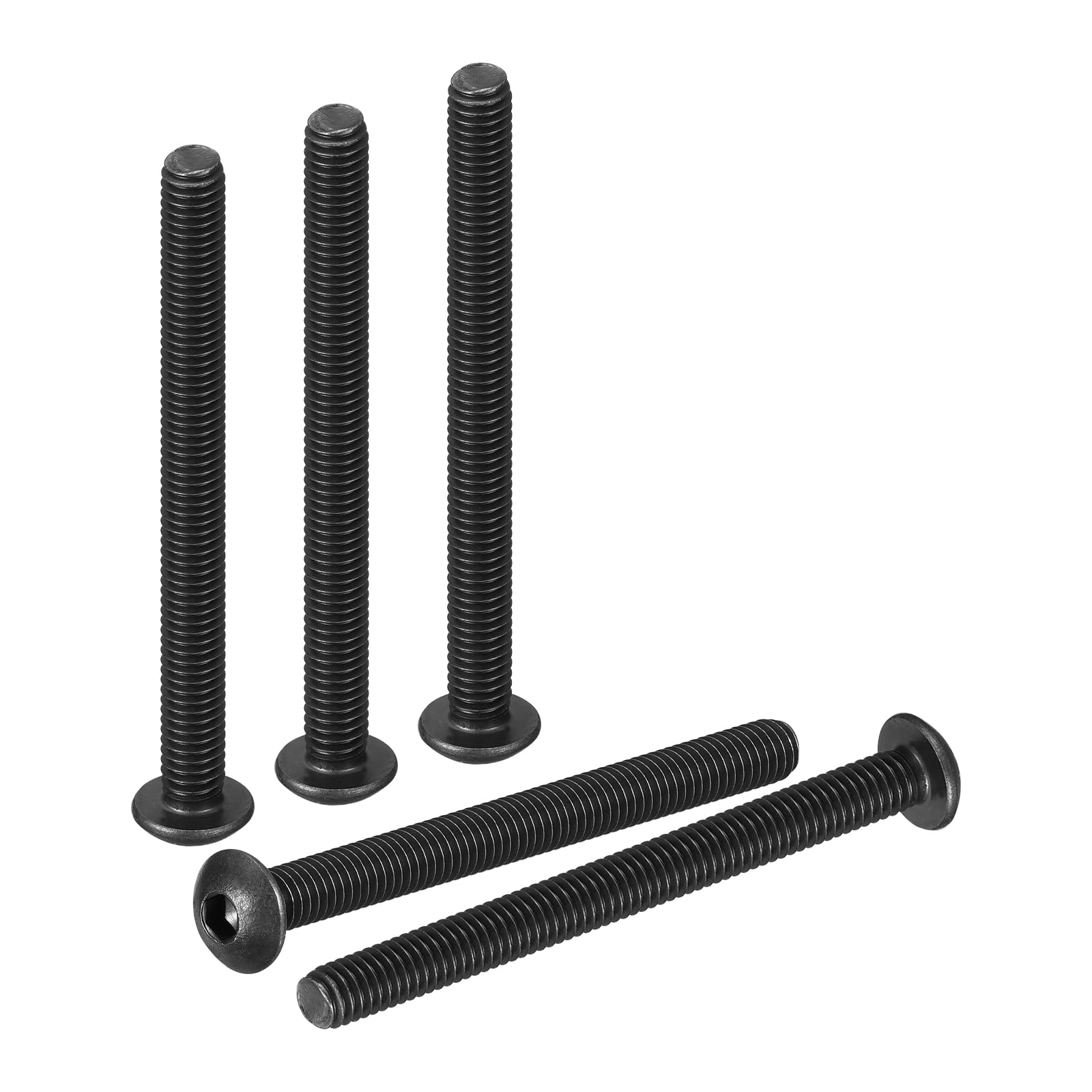 DTGN M4-0.7x45mm Button Head Socket Cap Screws - 50Pack - Good for Road Bicycle, Mountain Bike, Auto, Motorcycle - Carbon Steel Black Oxide - Hex Socket Drive Fasteners โ image 1