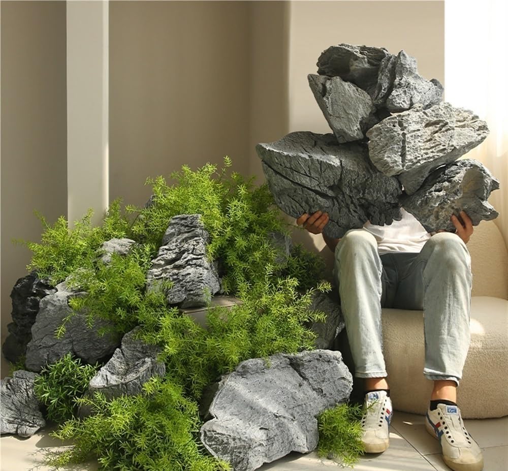 Faux Rocher Extérieur En Mousse PU Décorative Pour Jardin