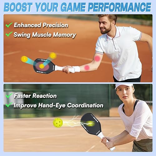 Miniatura 3 de Paquete de 50 mini bolas de pickleball con 5 colores brillantes, bolas de pickleball suaves y silenciosas para mejorar la precisión, control de