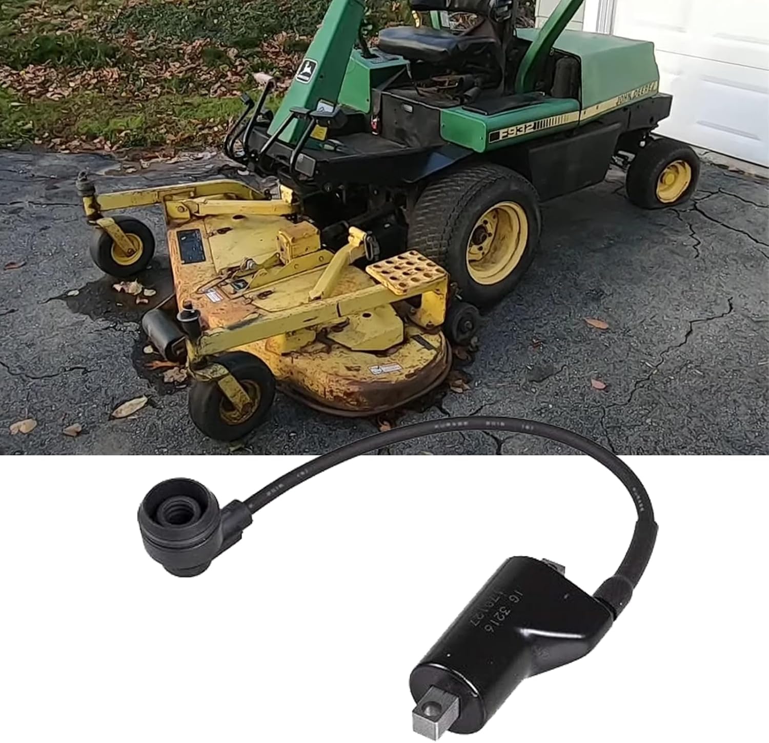 AM876075 Ignition Coil Compatible with John Deere F912 322 1420 F932 Mower 2020 2030 Gator,Replaces AM876075