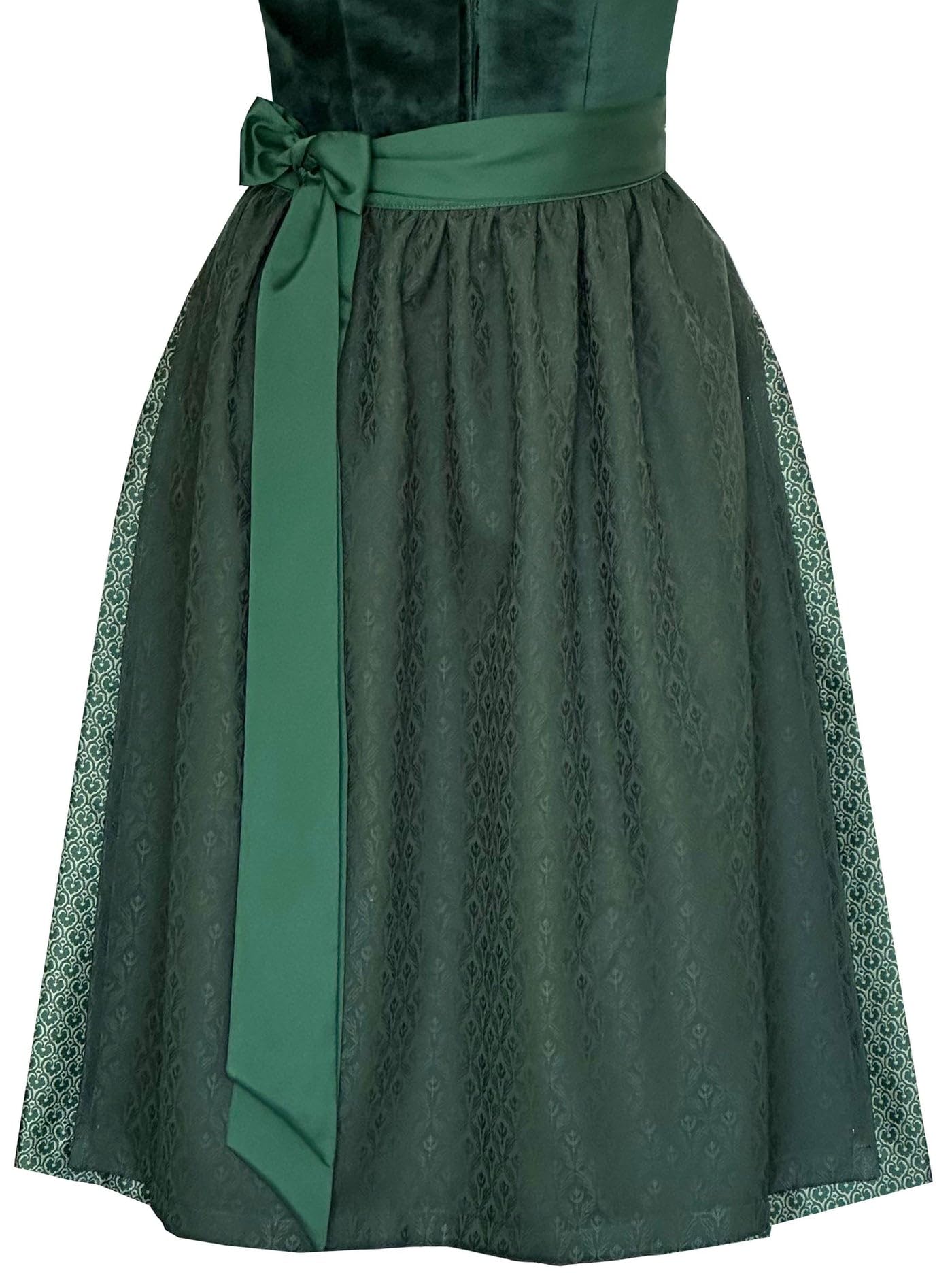 Alpenmärchen Midi Dirndl Sybille aus Exklusiver Kollektion inkl. Schürze Gr.32-54 - ALM1035