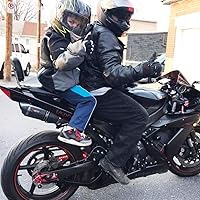 Vista 3 de Jolik Child Motorcycle Harness Adjustable with Two Handles, Breathable Material in Black