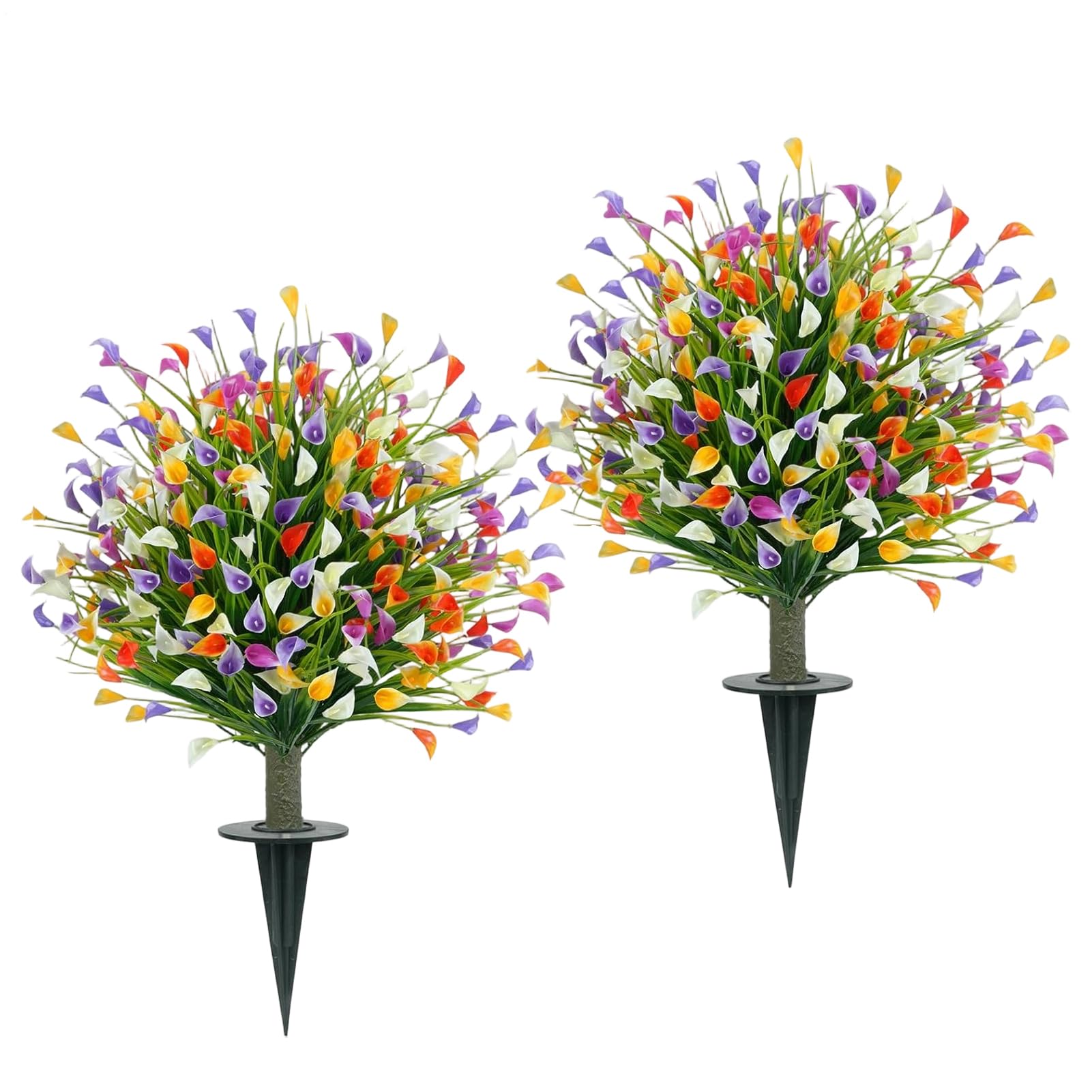 Fleurs calla imperméables et topiaires en soie PP réalistes pour la maison