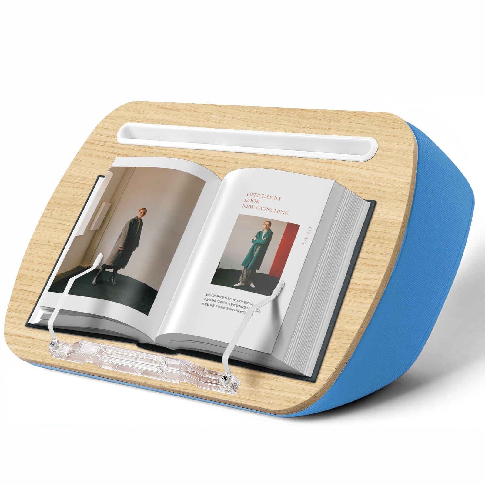 SUETPYE Beanbag Lap Book Holder for Reading Hands Free Comfortable Reading Pillow Stand Minimize Neck Strain Ideal Gifts for Book Reading Lovers in