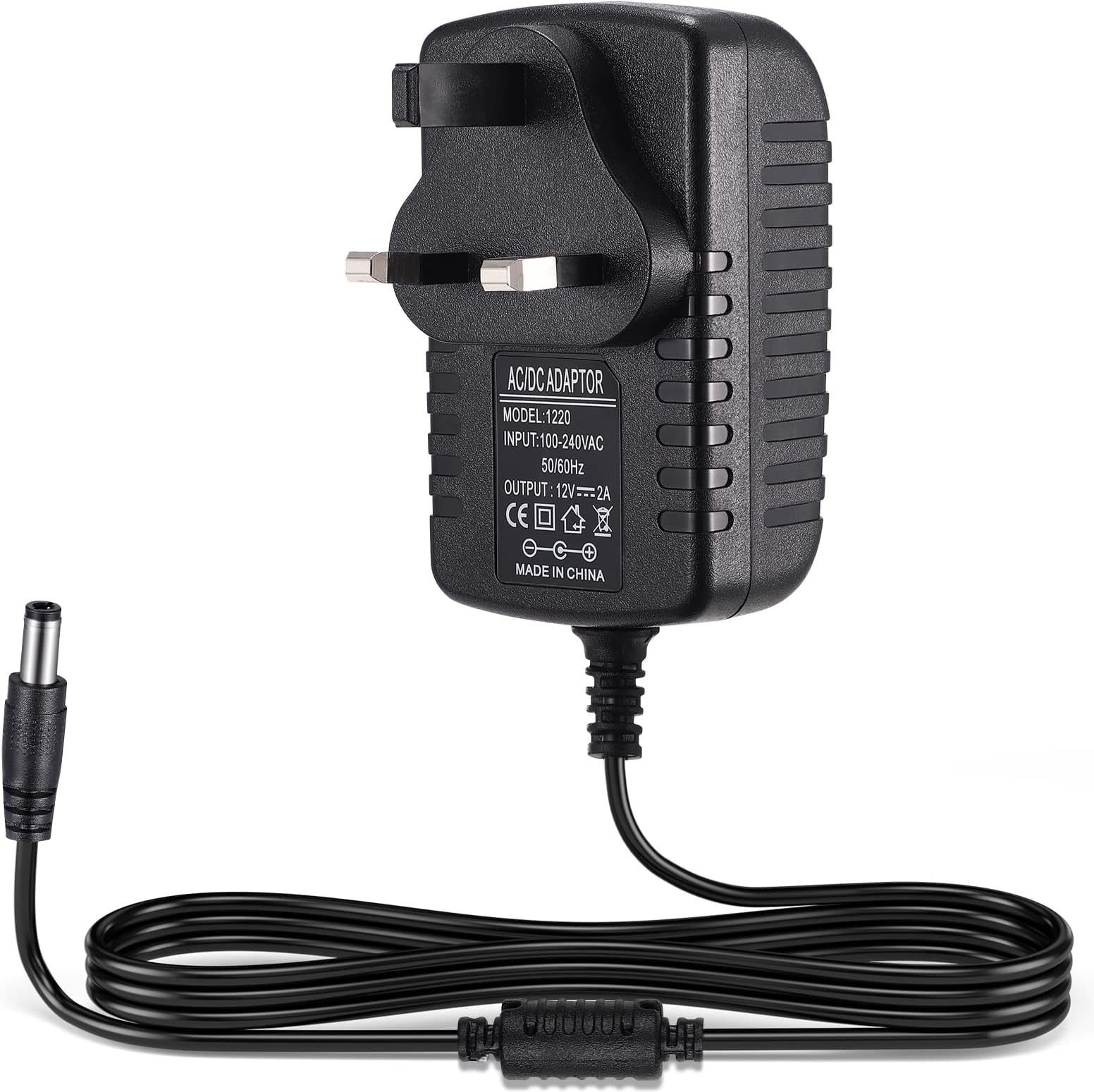 TOBWOLF 12V 2A Power Supply Adapter, DC 12V 24W Switching Power Adapter ...