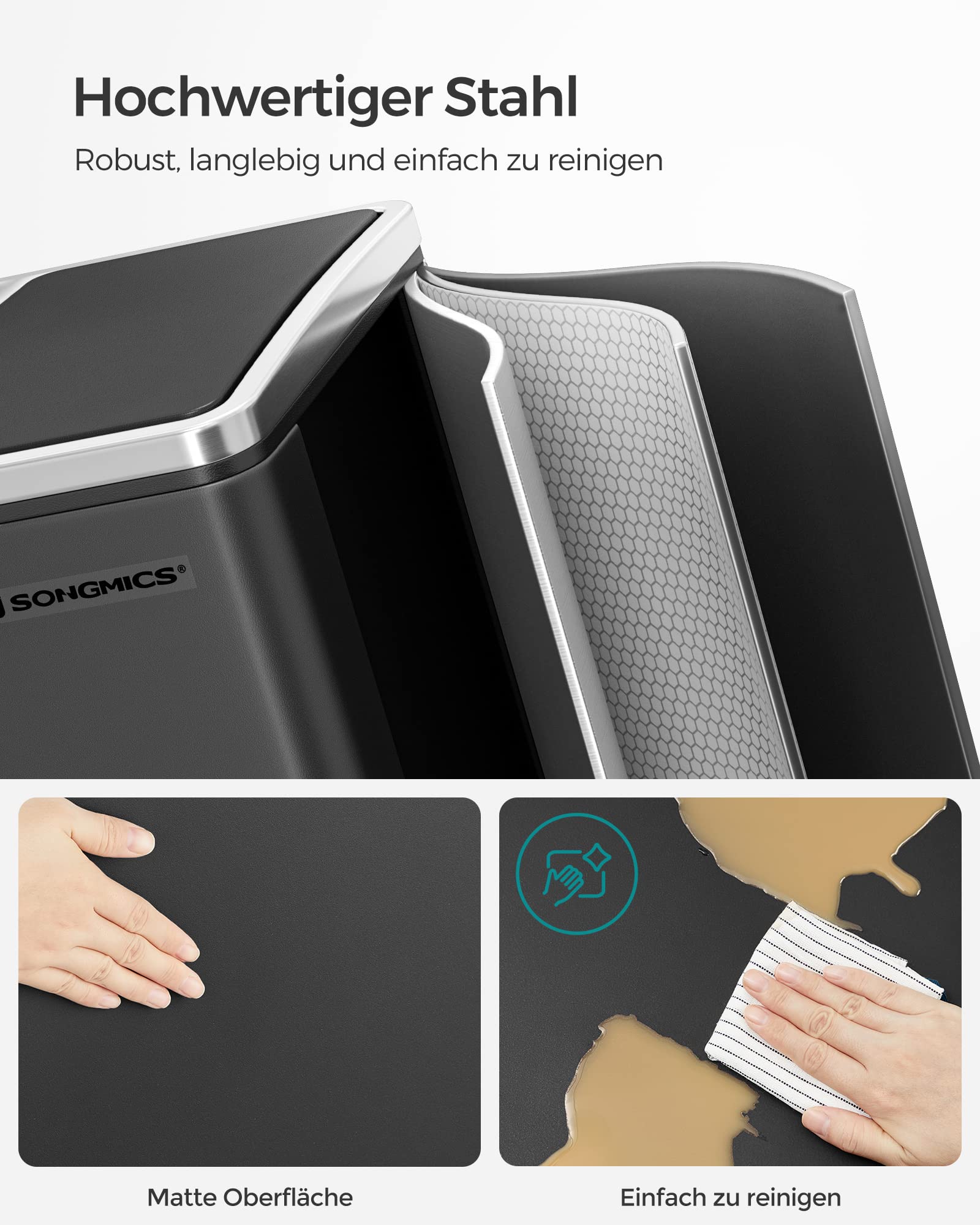 Mülltrennung, die unter die Spüle passt
