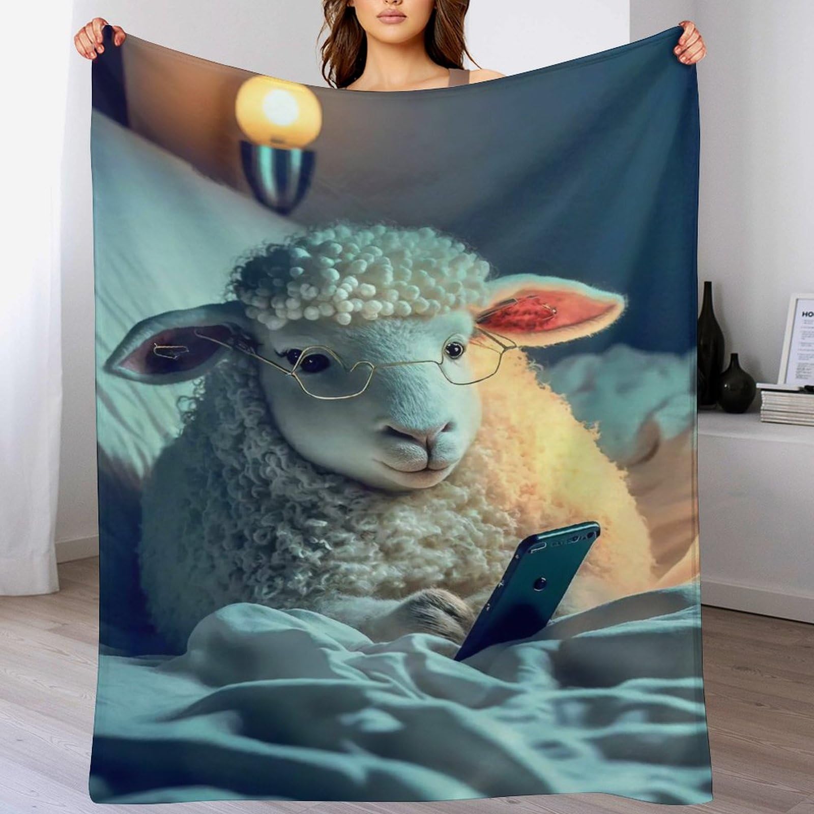 Manta de sofá suave de franela 150x200 cm acogedora para tardes de película