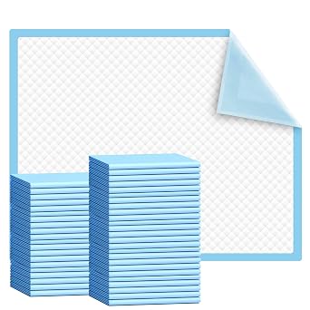 Disposable Underpads 23x36 50 Count Super Absorbency Bed Pads, Leakproof Quick Drying, Pee Pads for Adult