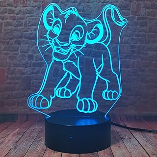 Miły Simba króla lów dżungli zwierzątka Smart 16 zmiana koloru na dobranoc, do sypialni, pokoju dziecięcego, dzieci, chłopców, syn, niemowląt, na Boże Narodzenie, zabawka urodzinowa prezent